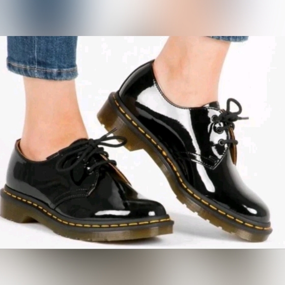 Dr. Martens Shoes - Dr. Martens 1461 3 Eye Oxford, Black Patent Leather